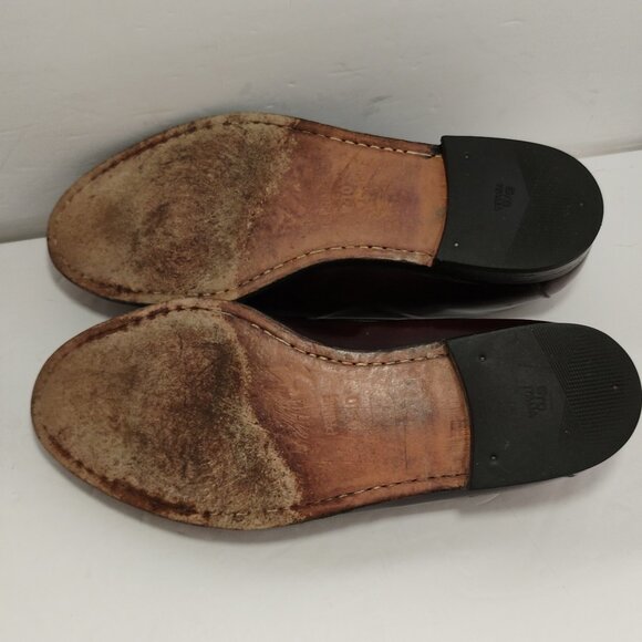 Mezlan Santander Burgundy Leather Loafers Mens 10W main image 8